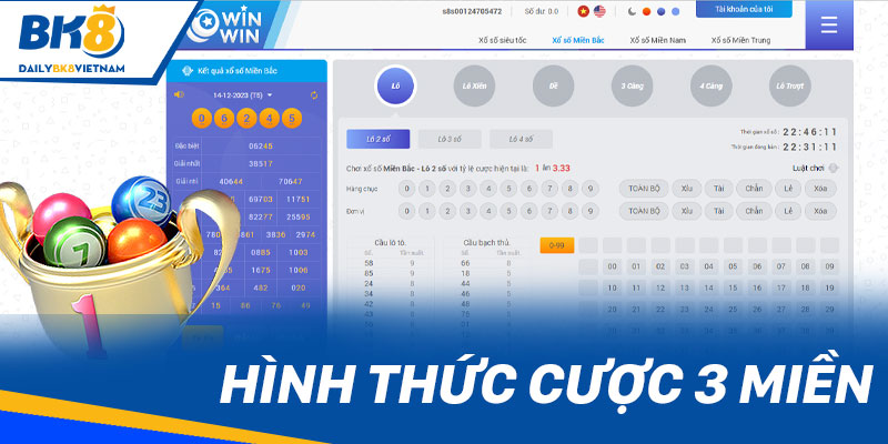 Hình thức cược 3 miền