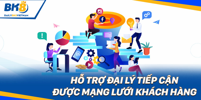 Hỗ trợ đại lý tiếp cận được mạng lưới khách hàng